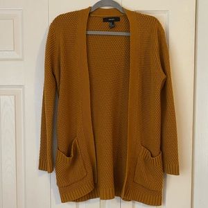 F21 Chunky Waffle Knit Cardigan